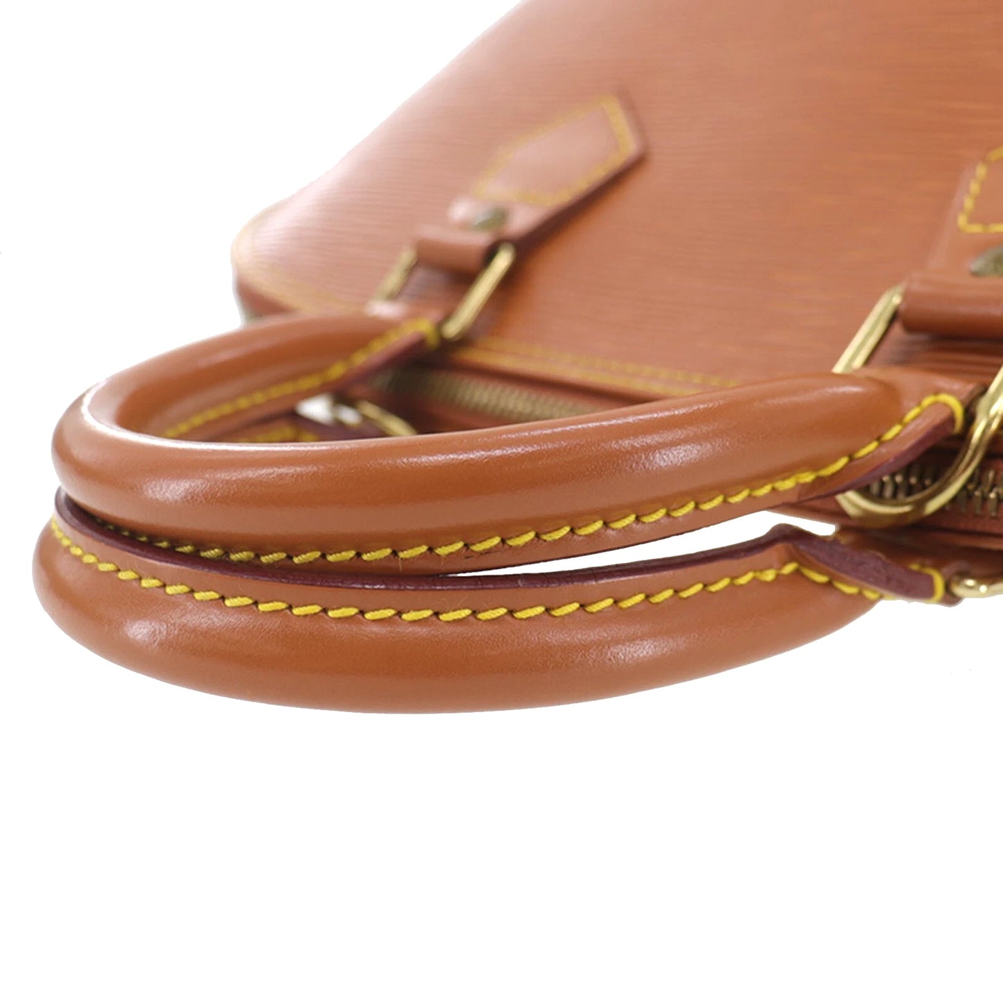 LOUIS VUITTON LV Alma PM Handbag Epi Leather Brown M54148 #DA584