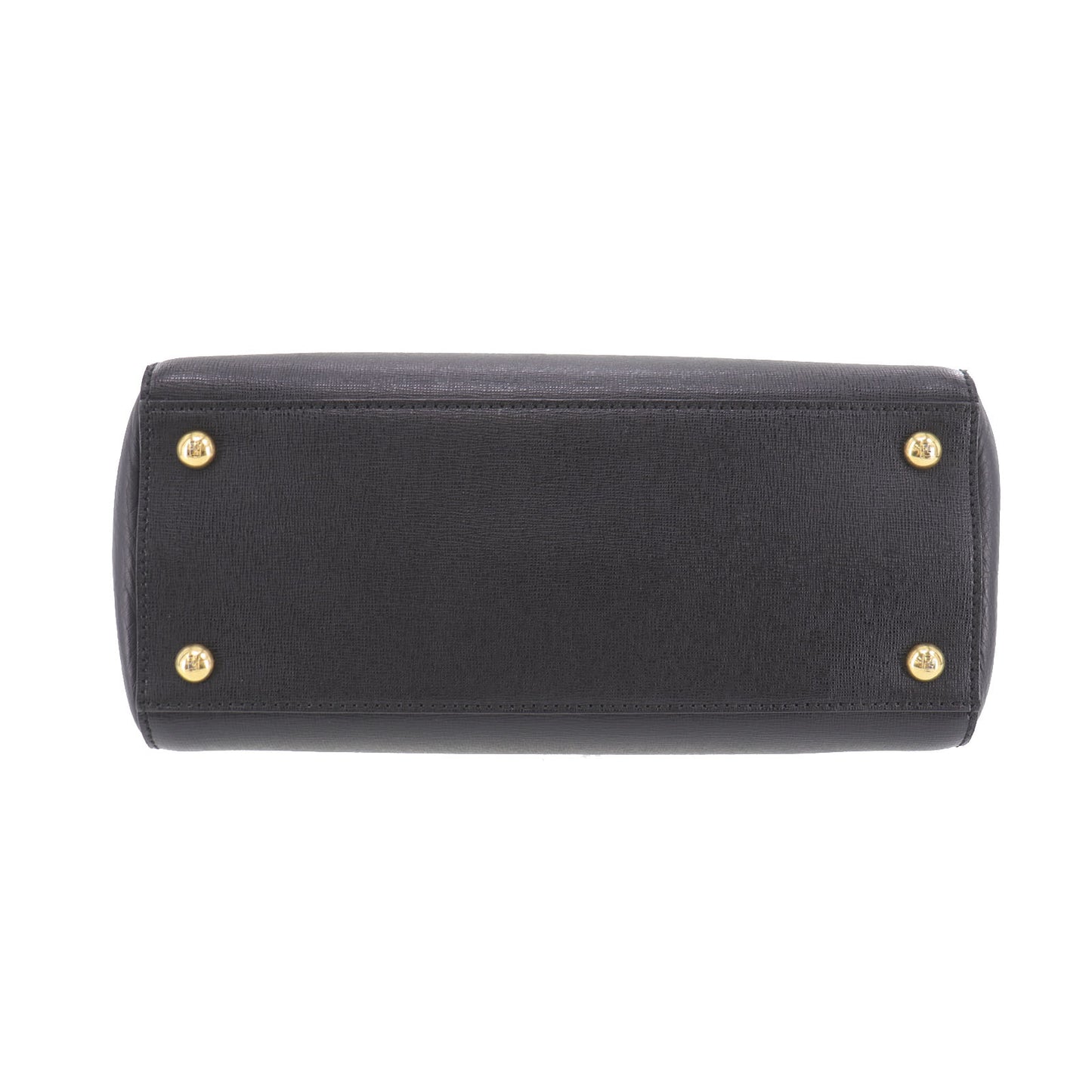 FENDI 2way Shoulder Handbag Black Leather #AH652
