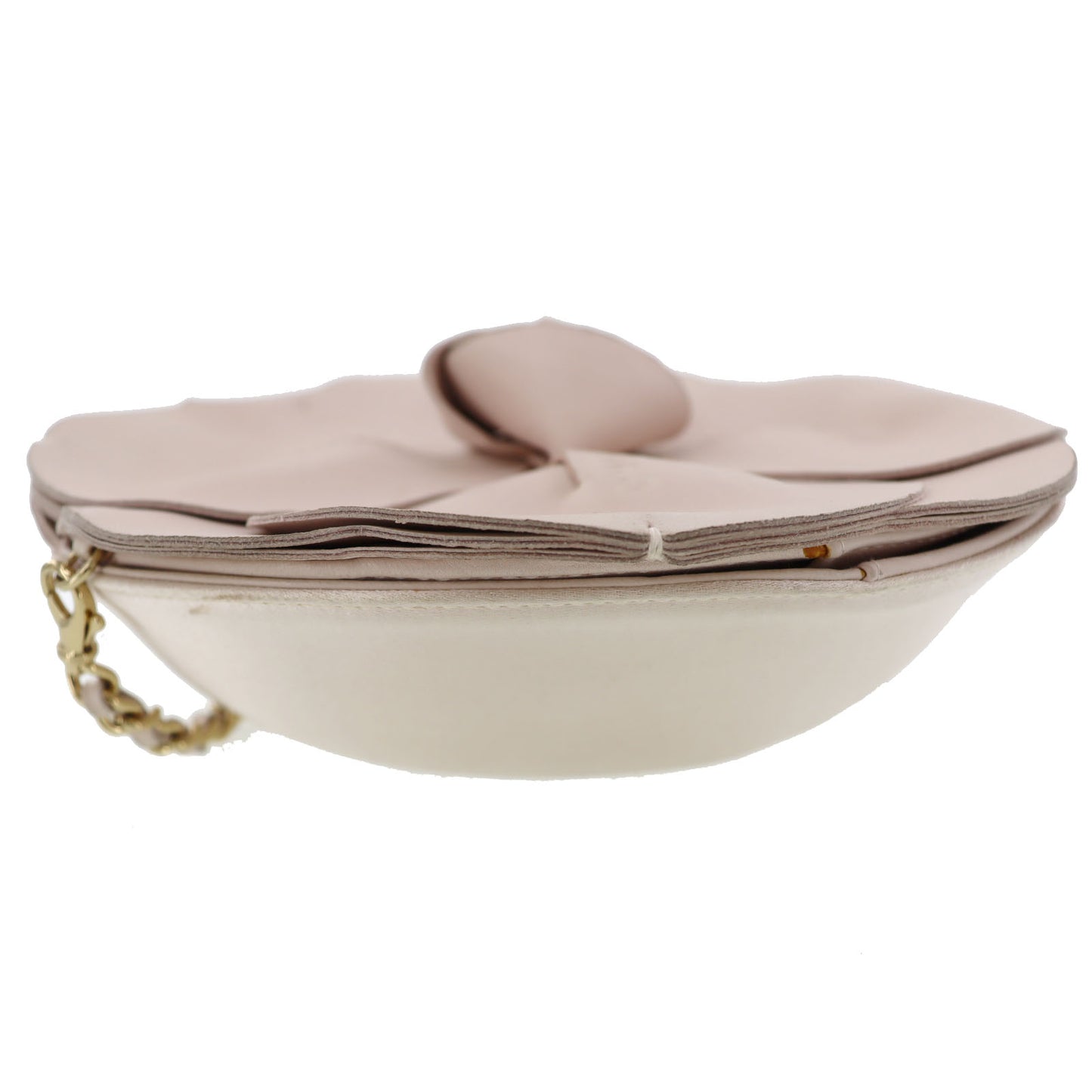 CHANEL Shoulder Bag Camellia Pink Leather #AH387