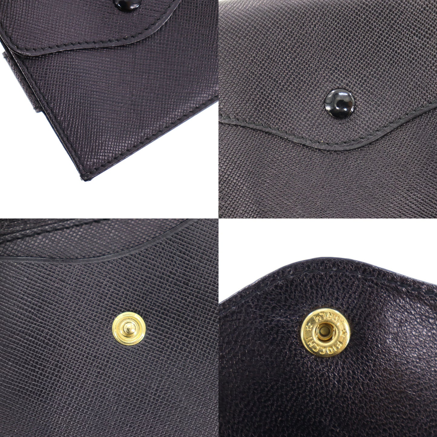 GUCCI Small Bi-fold Wallet Black Leather #AH562
