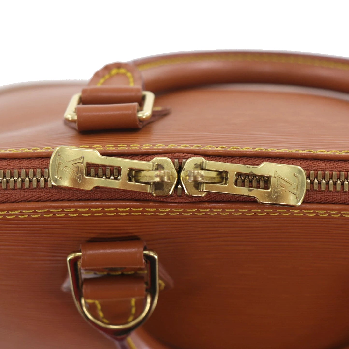 LOUIS VUITTON LV Alma PM Handbag Epi Leather Brown M54148 #DA584