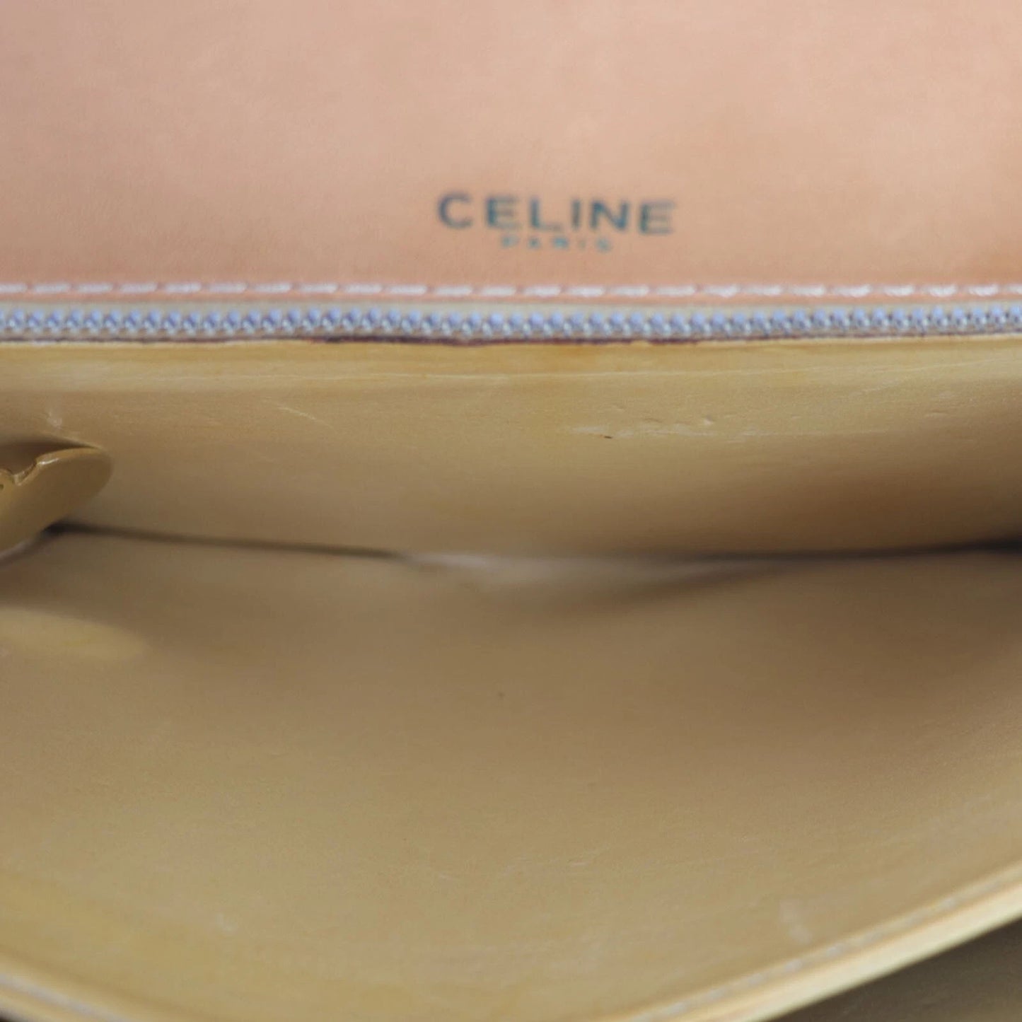 CELINE Horse Carriage Macadam Pattern Shoulder Bag PVC Leather #CY679