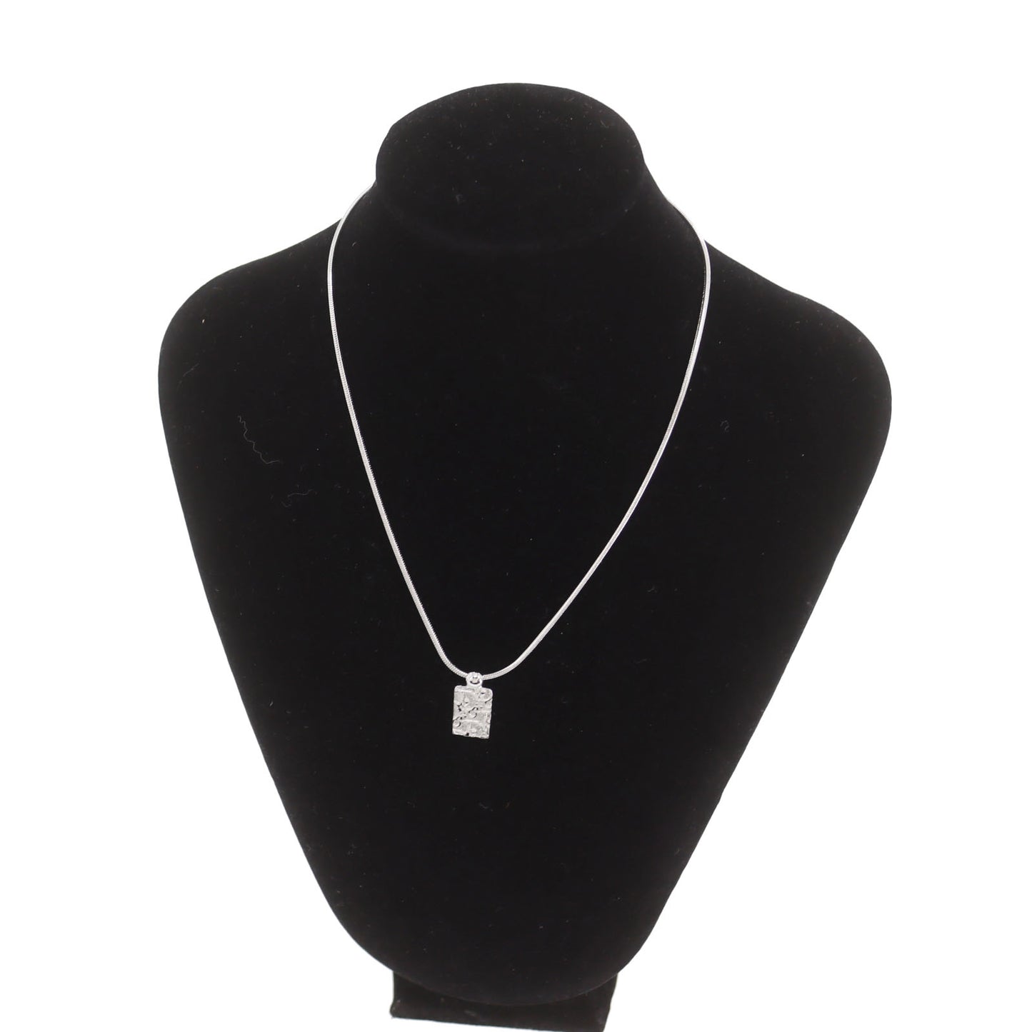 Christian Dior Trotter Rhinestones Chain Necklace Silver #ED425