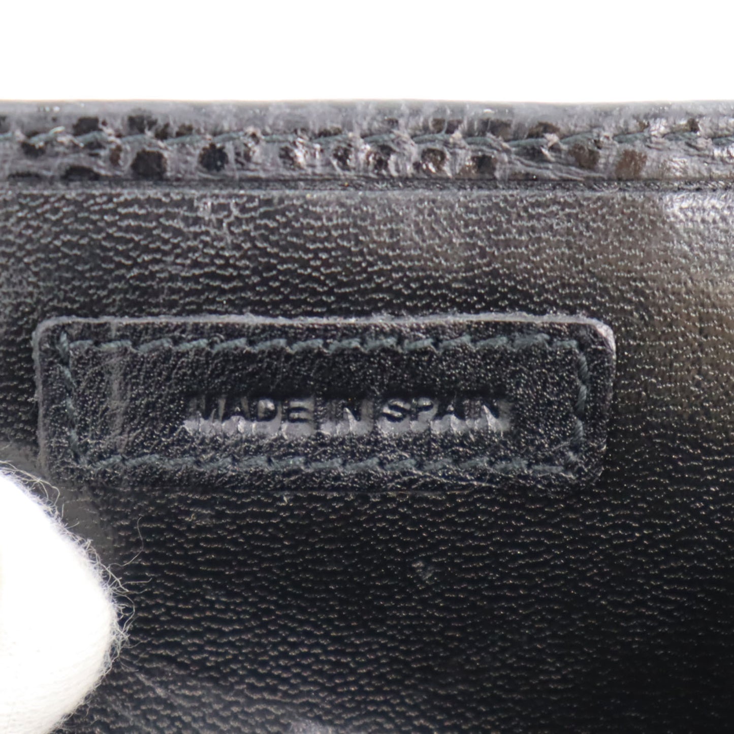 Christian Dior Logos Mini Coin Wallet Black Leather #AH116