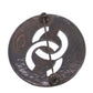 CHANEL CC Logos Circle Pin Brooch Dark Brown 98A #CD873