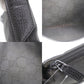GUCCI Original GG Canvas Ued Crossbody Shoulder Bag Black #AH239