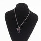 Christian Dior Logo Heart Used Chain Necklace Silver Vinatge #BO556