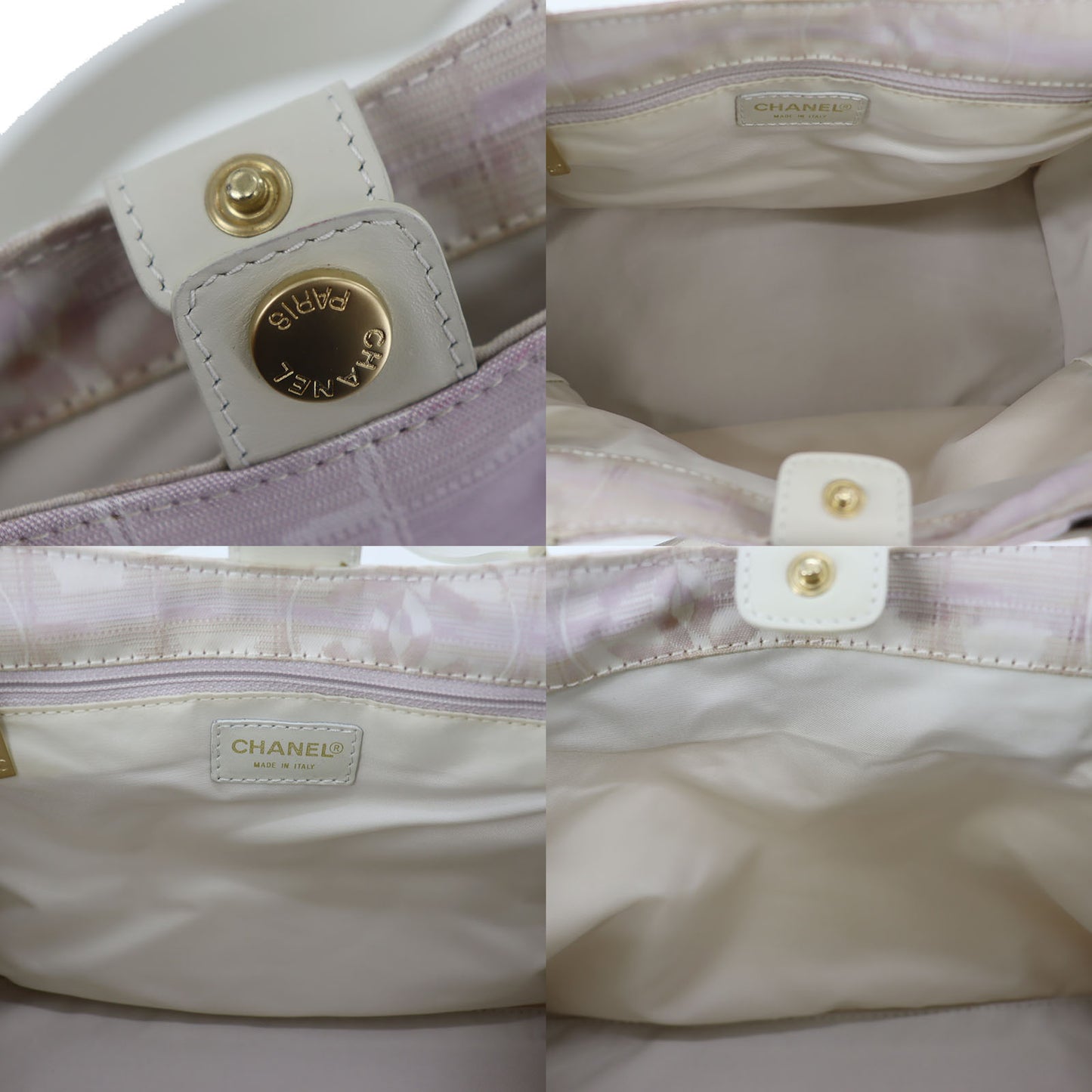 CHANEL New Travel Line Baby Pink Tote Handbag Nylon #CN8