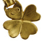 CHANEL CC Logos Clover Earrings 95 P Gold Clip-On  #AH572