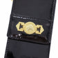 GIANNI VERSACE Shoulder Strap Bag Black Coating Leather #AH516