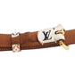 LOUIS VUITTON LV M9272 Multicolor Ceinture Carre White Belt #EG972