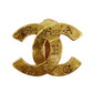 CHANEL CC Logos Earrings Gold Clip-On 99A  #CA589