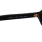 CHANEL CC Logos Sunglasses Plastic Black Eye Wear #CS692