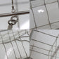 CHANEL Acrylic Beads Snake Chain Shoulder Bag Square Clear #AG172