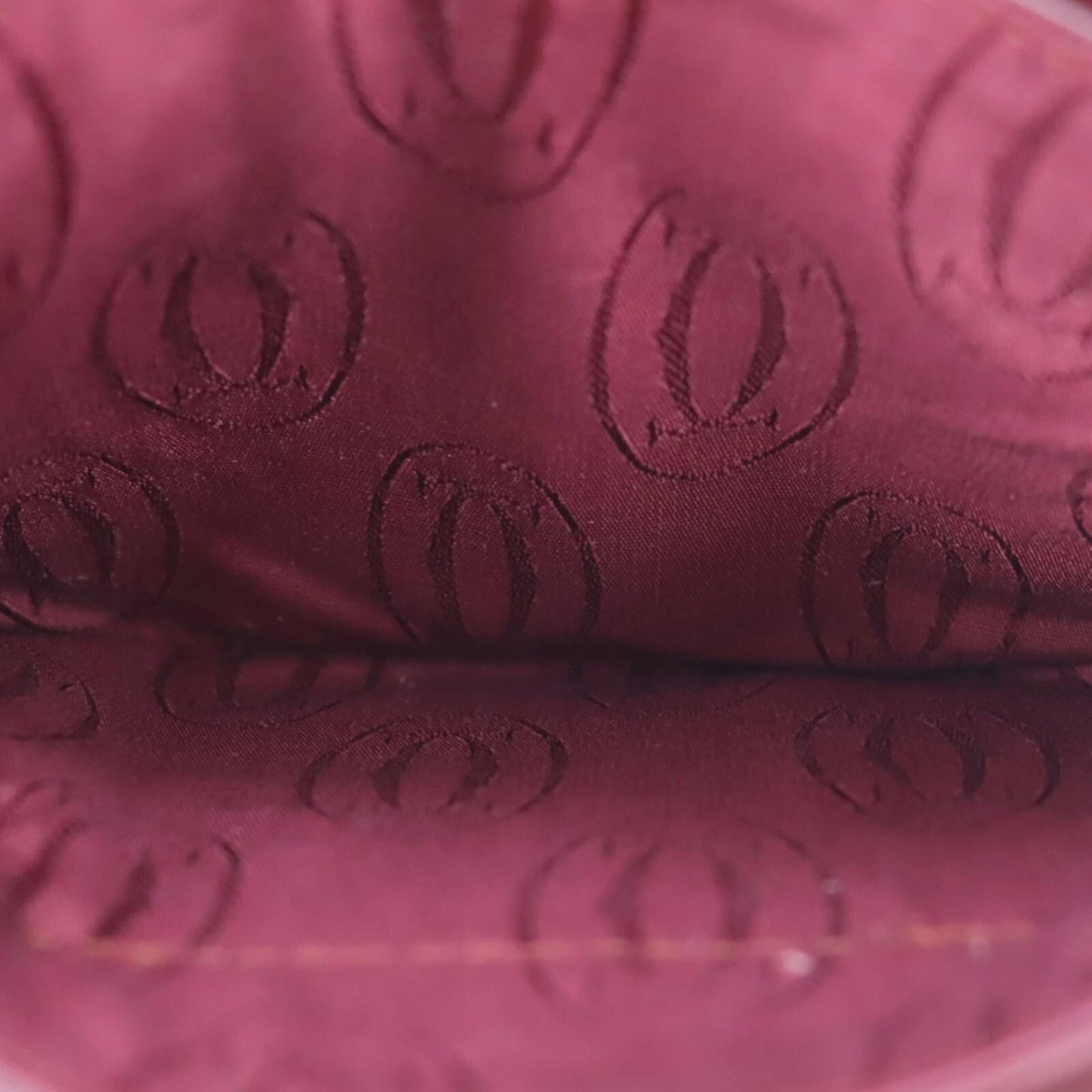 CARTIER Must de Cartier Wallet Leather Burgundy #ED556