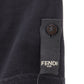 FENDI Roma Short Sleeve T-shirt Tops Black Size 50 #AH149