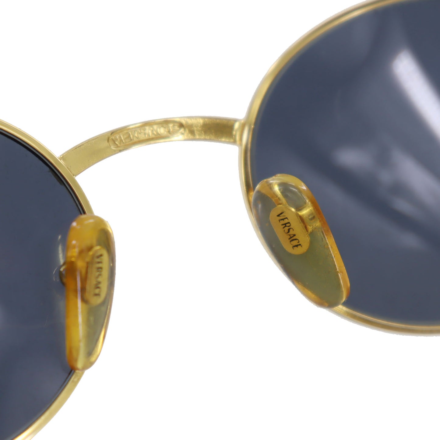 GIANNI VERSACE Sunglasses Black Gold Eye Wear #CX132