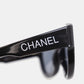 CHANEL Logos Sunglasses Black Eye Wear #CS734