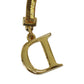 Christian Dior CD Logo Ribbon Choker Nekclace Gold #CR406