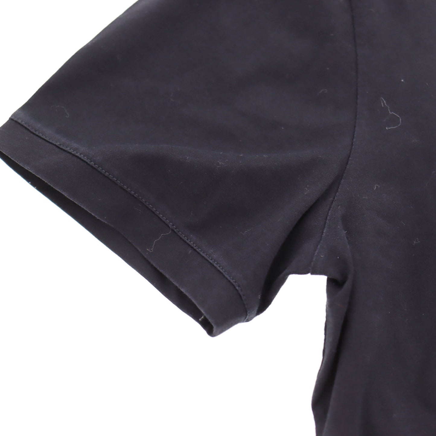 FENDI Roma Short Sleeve T-shirt Tops Black Size 50 #AH149