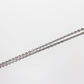 Christian Dior CD Logo Bow Necklace Silver Rhinestones #EC225