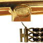 CHANEL CC Logos Chain Bracelet Gold Plated Black Leather 97A #BQ134