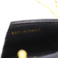 CHANEL Mini Matelasse Shoulder Bag Black Lambskin Leather #AH515