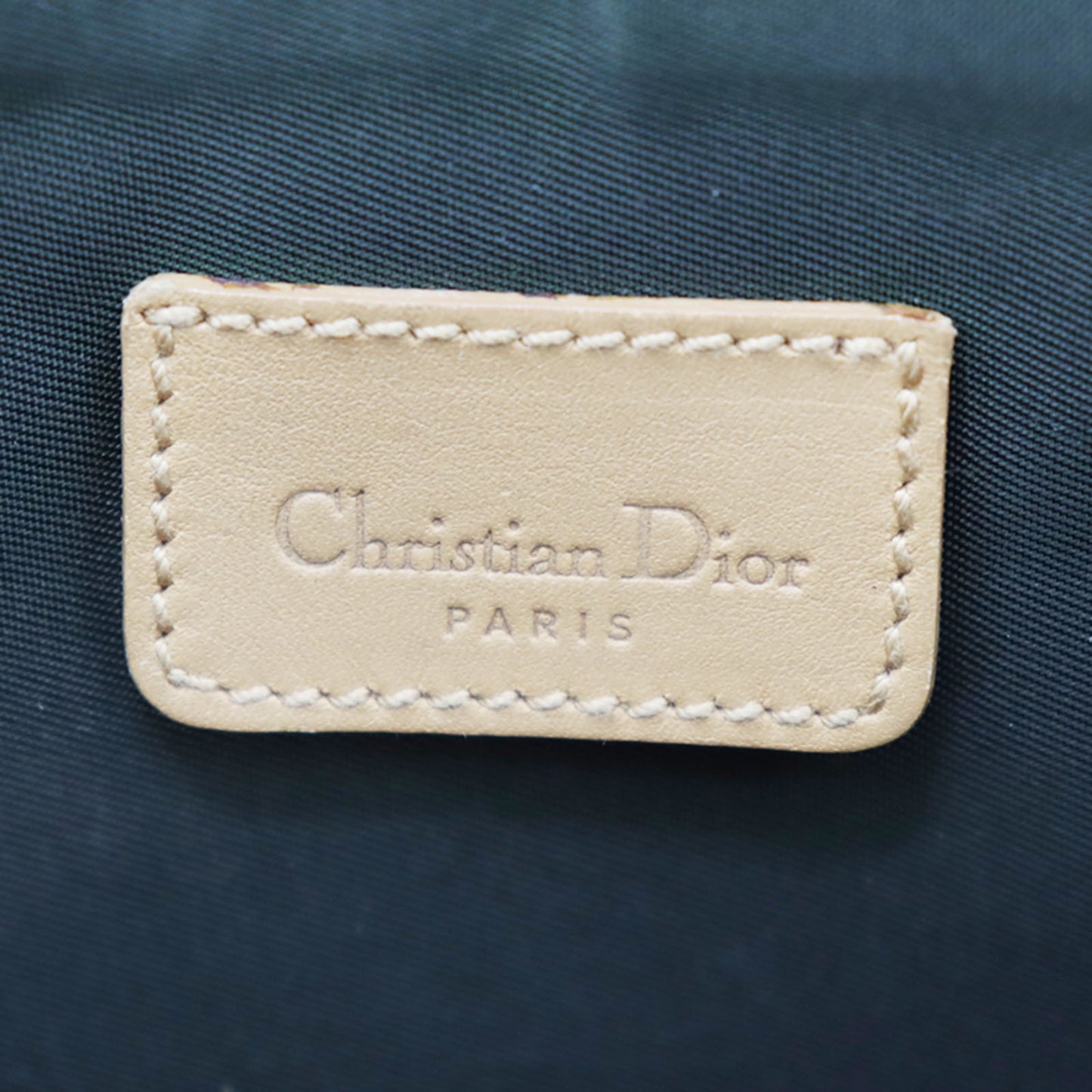 Christian Dior Trotter Saddle Bag Handbag Brown Canvas #CT50