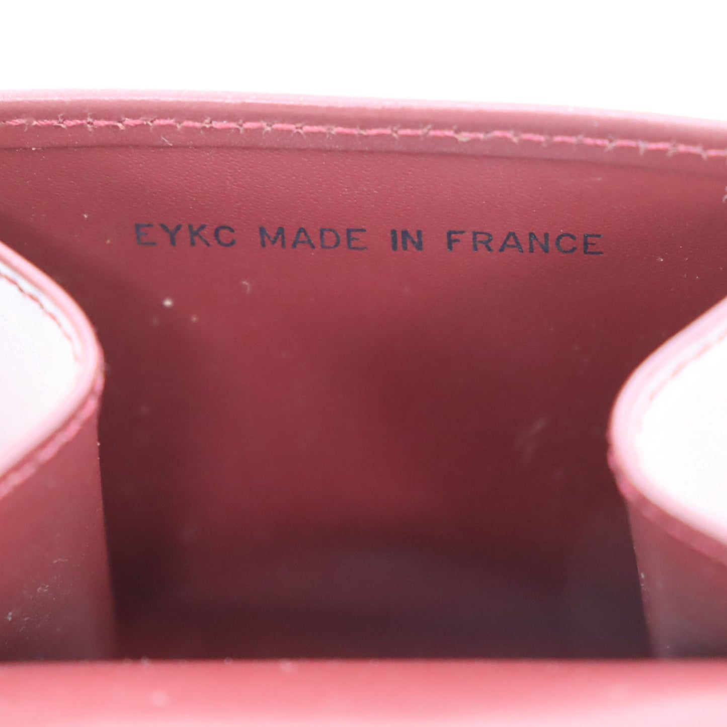 Cartier Logos Must Line Coin Case Bordeaux Leather #AH294