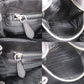 PRADA Logos Shoulder Handbag Black Leather #EG533