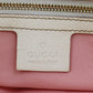 GUCCI Original GG Web Stripe Tote Handbag Pink Canvas #AG399