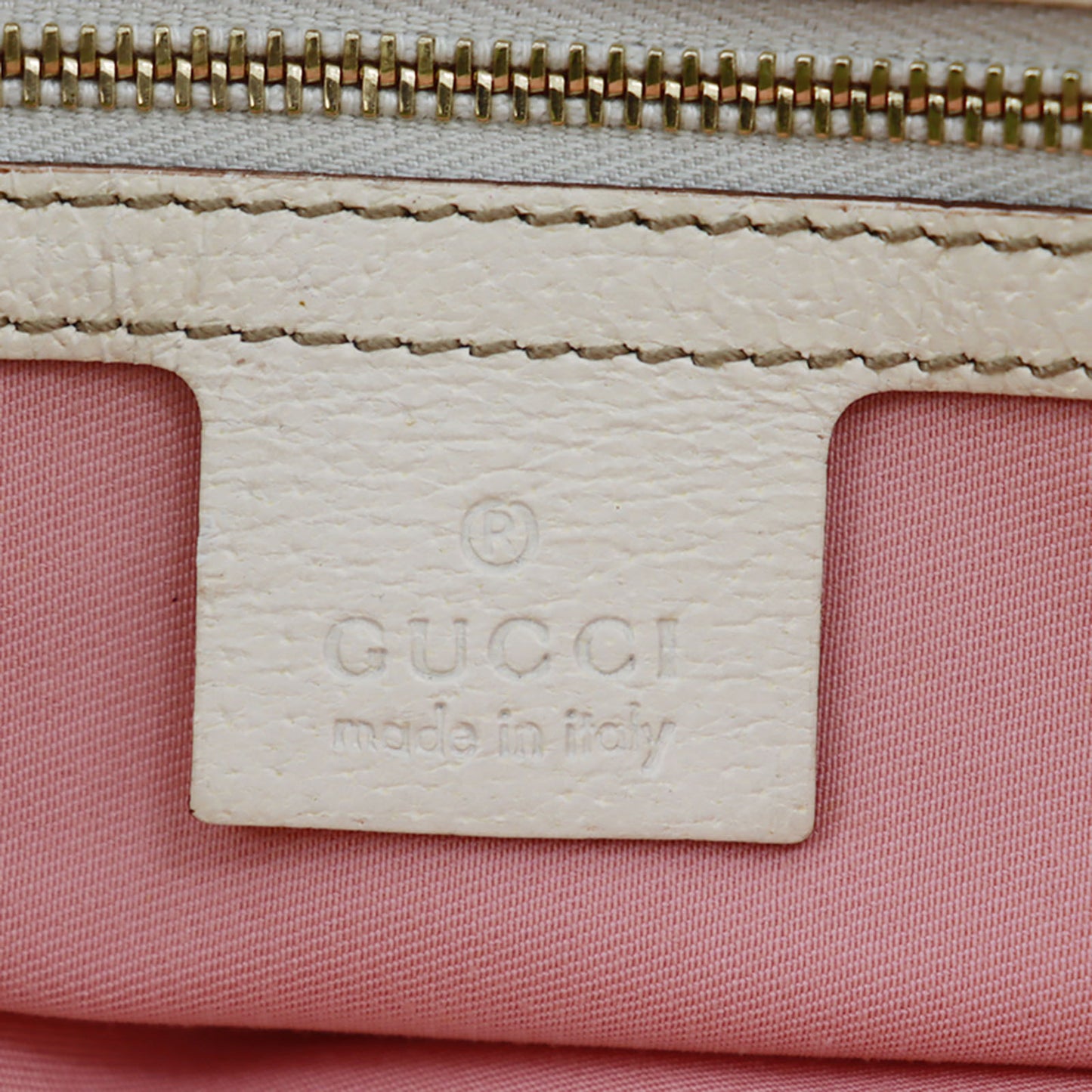 GUCCI Original GG Web Stripe Tote Handbag Pink Canvas #AG399