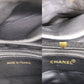 CHANEL Logos Handbag Caviar Skin Leather #CJ501