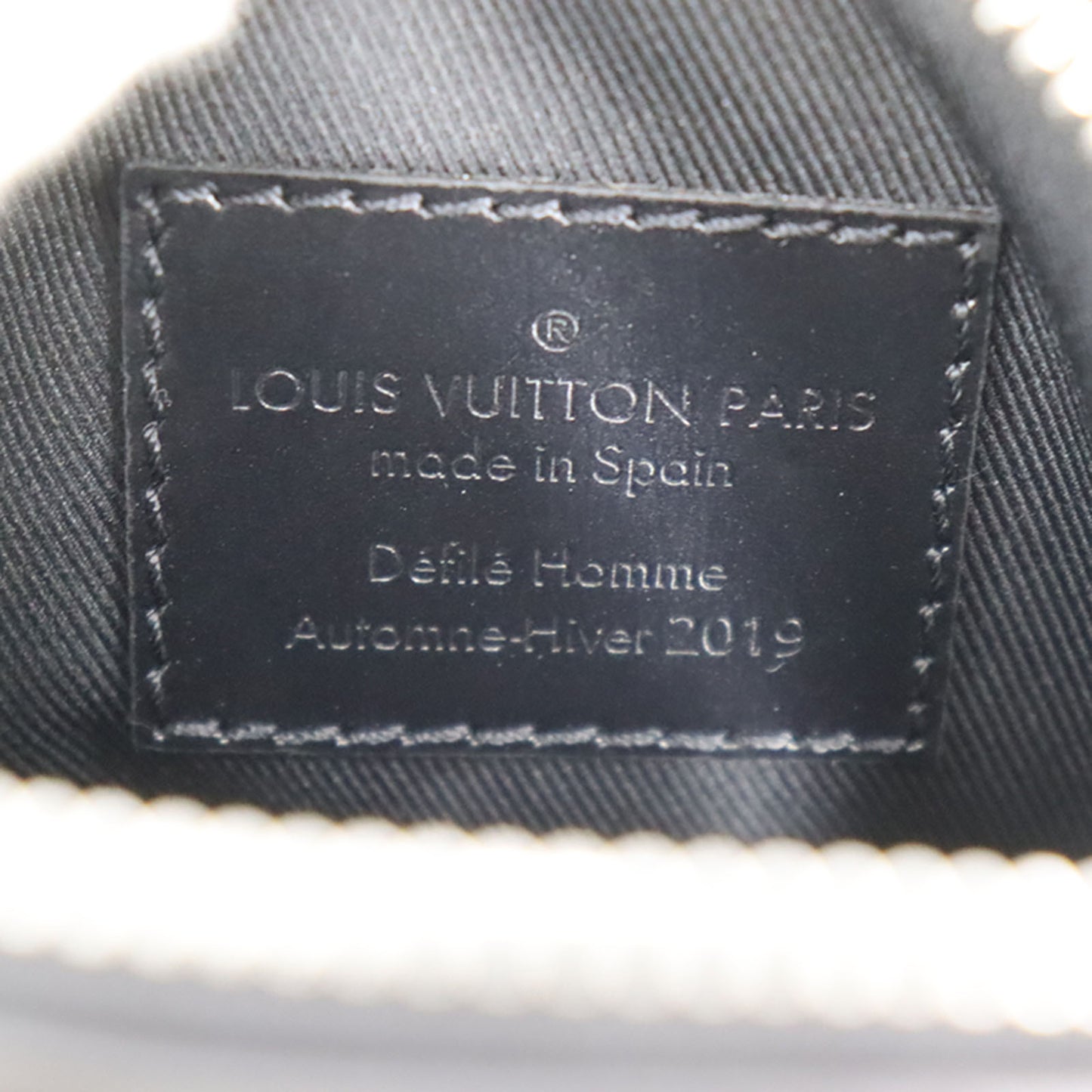 LOUIS VUITTON LV Danube Shoulder Bag Black Leather M53975 #CK545
