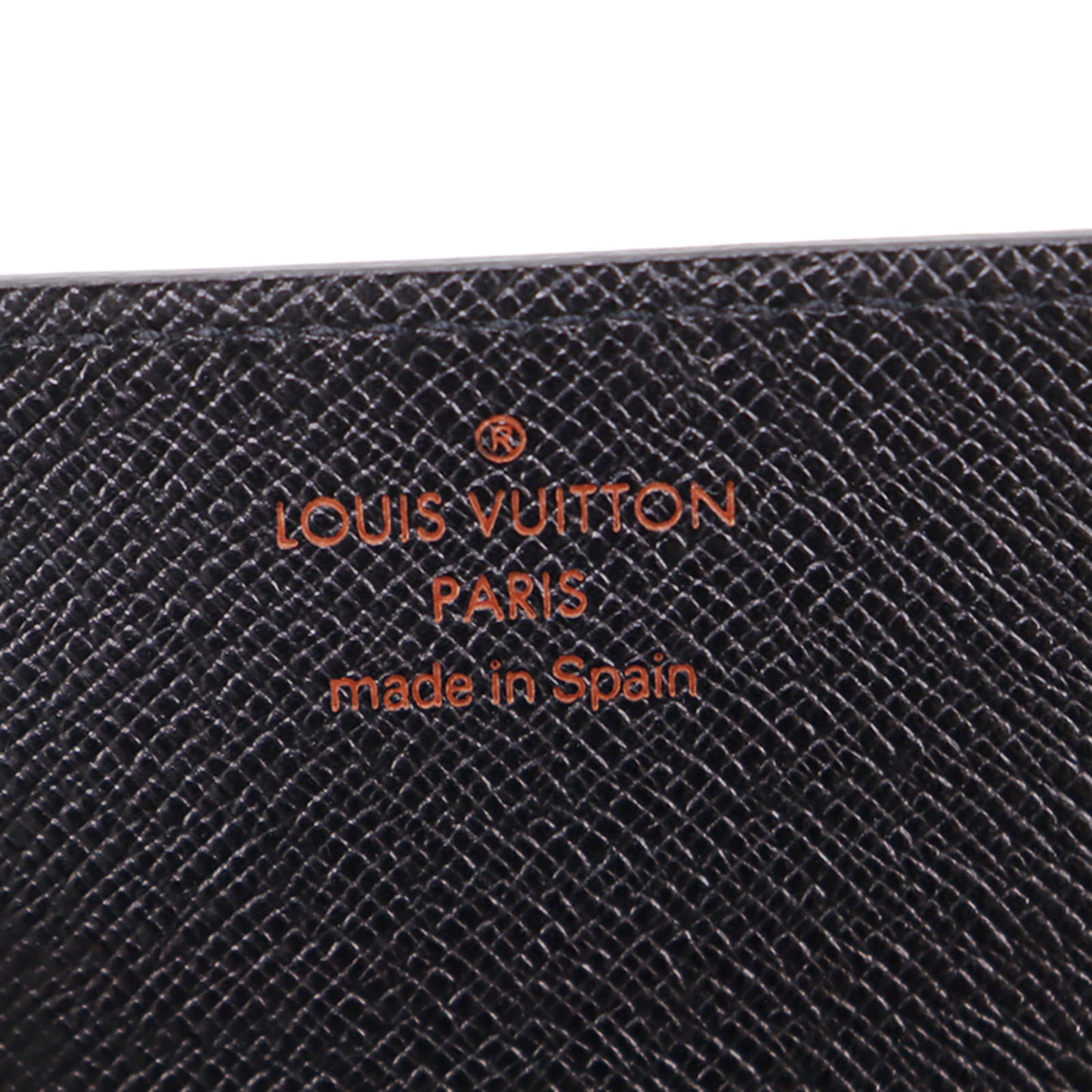 LOUIS VUITTON LV Enveloppe Cartes De Visite Black Epi M56582 #CN610