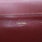 Cartier Must Line Logos Clutch Bag Bordeaux Leather #AH227