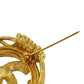 CHANEL CC Logos Round Pin Brooch Gold Plated 94P #BR489