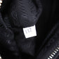 PRADA Logos Shoulder Handbag Black Leather #EG533