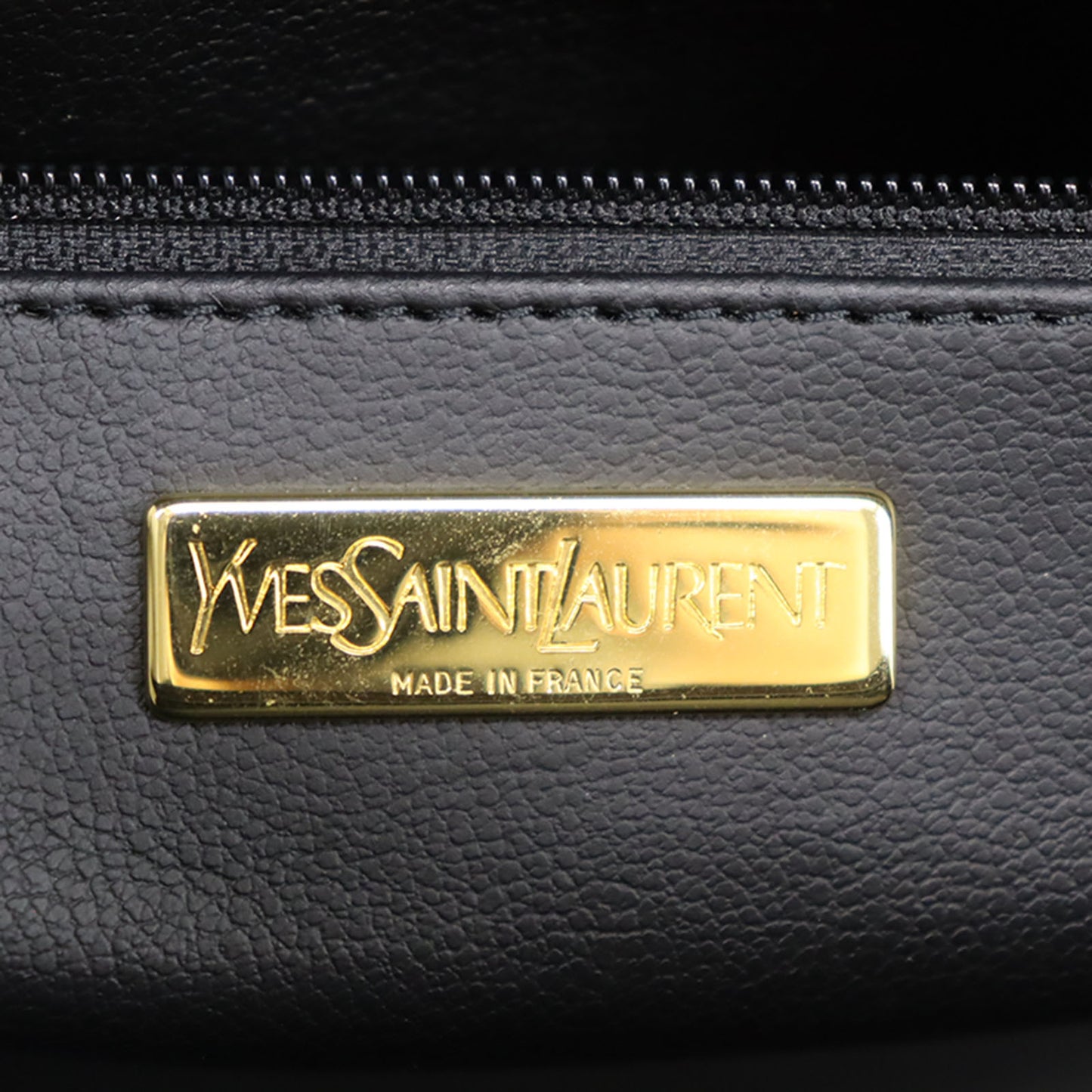 Yves Saint Laurent 2way Handbag Black Leather #AG246