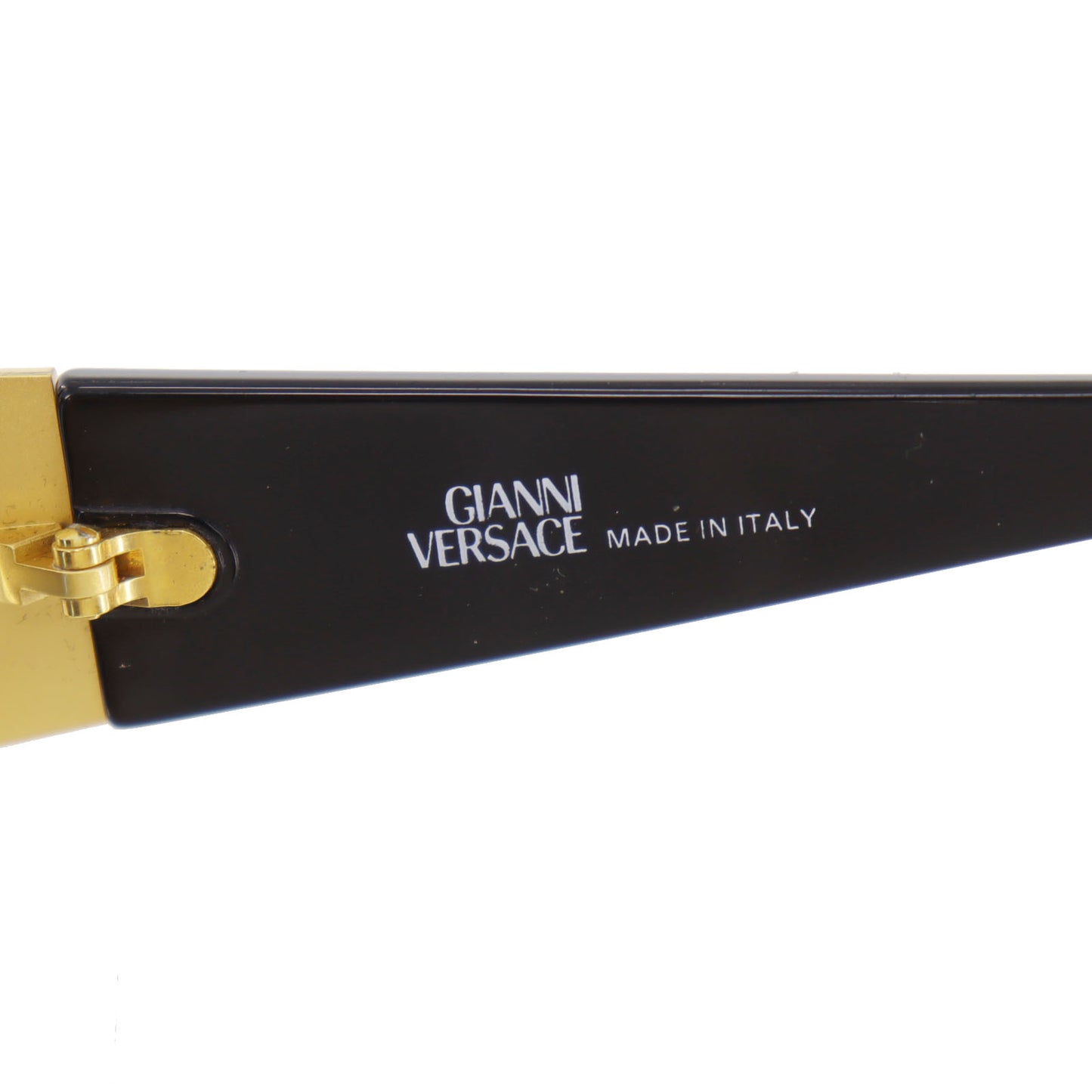 GIANNI VERSACE Sunglasses Black Gold Eye Wear #CX132