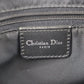 Christian Dior Trotter Used Boston Handbag Black Canvas Vintage #BO844