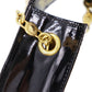 GIANNI VERSACE Shoulder Strap Bag Black Coating Leather #AH516