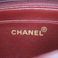 CHANEL Mademoiselle Used Shoulder Bag Black Leather Vintage #CX535