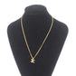 CHANEL CC Logos Gold Plated Chain Necklace 1982 #CU922