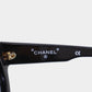 CHANEL Logos Sunglasses Black Eye Wear #CS734