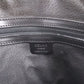 CELINE Macadam Pattern Handbag Black Brown PVC Leather #AH215