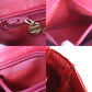 CHANEL Bicolore Bum Bag Red Leather Lambskin #CD921