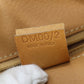 CELINE Macadam Pattern Handbag Pouch Brown PVC Leather #CP487