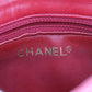 CHANEL Bicolore Bum Bag Red Leather Lambskin #CD921