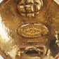 CHANEL CC Logos Circle Round Earrings 94A Clip-On Gold #CL331